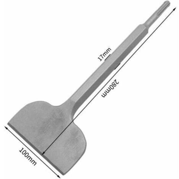 SDS Plus Flat Meisel 165mm x 75mm Vinklet Meisel Profesjonell Meisel Bred Meisel for bruk i keramiske gulvfliser, av DEBUNS