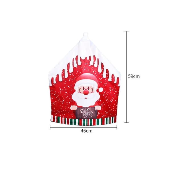 Juldekoration Stolsöverdrag Söta Tomte Julstämning 6st