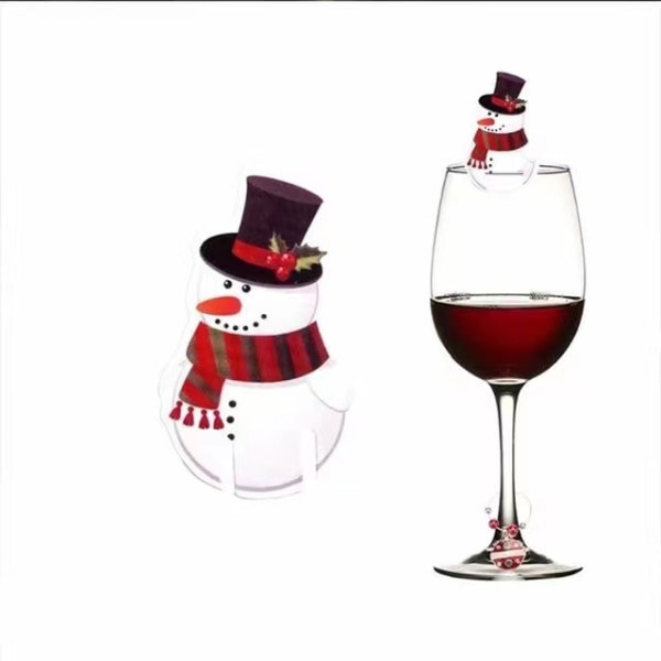 24 Pakker Julehatte (Hver pakke indeholder 10 kopper) Vinglas Kort Populær Juledekoration Julrødvin Glas Elghornskop Kort 60*36cm