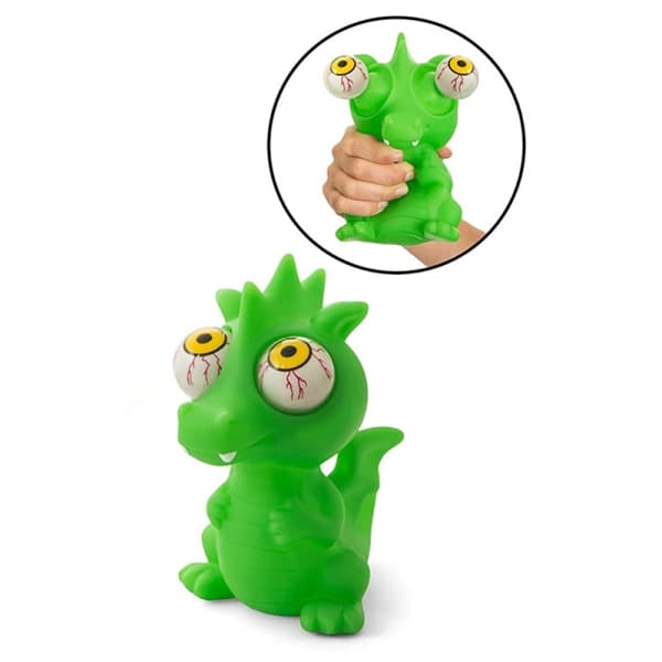 Squishy Legetøj Stress Legetøj Voksen Popping Out Eyes Legetøj Sort gris A10