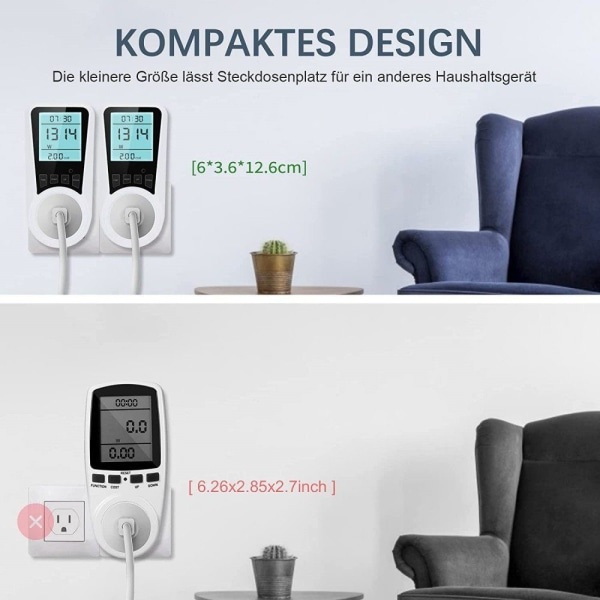 IC CNE Strømmåler for stikkontakt, 16A
