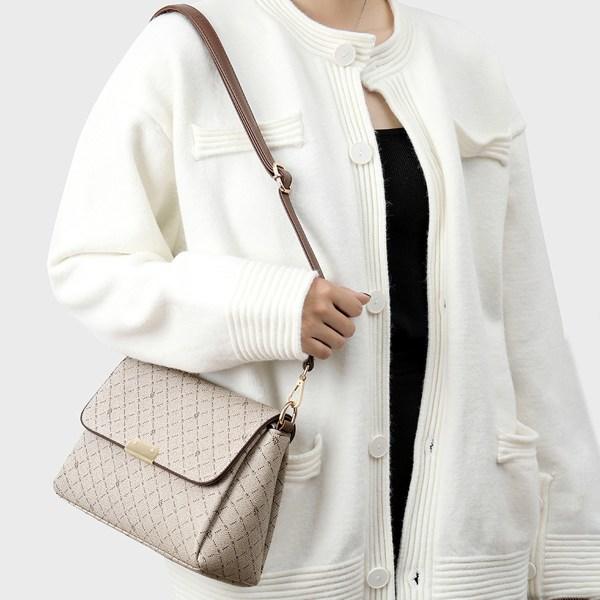 IC Crossbody-väskor för kvinnor, axelväskor, justerbara Khaki