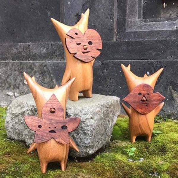 IC Trä Korok Staty Hantverk Dekoration Game Lovers Zelda B