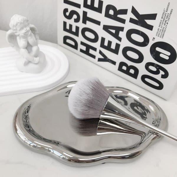 IC Nail Dust Cleaning Brush Stor Hode for manikyr Blush Powder Mak Sølv onesize