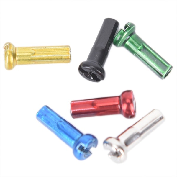IC 72st cykelhjul ekernipplar 14mm cykelekrar nipplar för bic Red