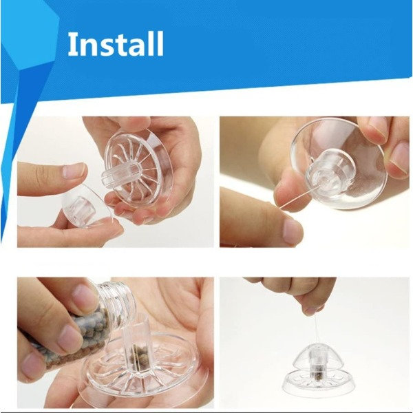 IC Transparent miljövänlig akvariumsnigelväxtfälla i plast