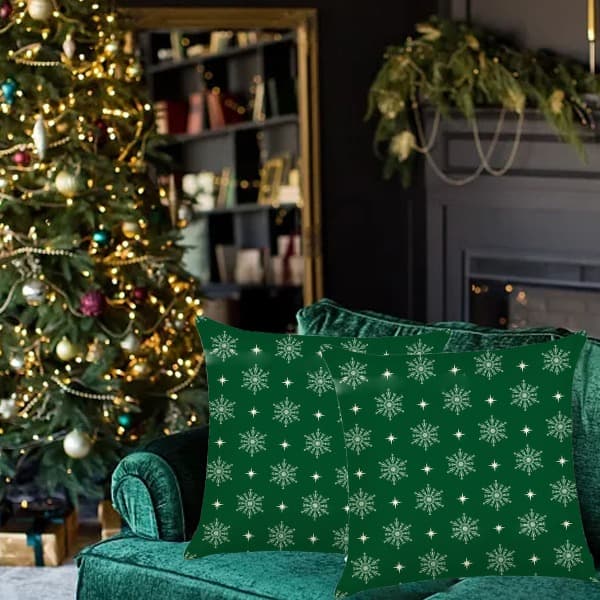 IC 4 stk trykt lintrekk Hall Sofa Soverom Gave