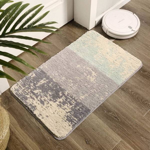 IC Värikkäät raidalliset kylpyhuoneen matot Kylpymatto Liukumaton Shaggy Pehmeä suihkumatto Imeytyvä Nopeakuivuva Kylpyammematot kylpyammeelle (Colorful C, 20\"x31\")