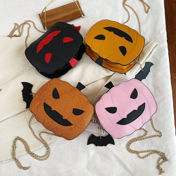 IC PumpkSLIN Crossbody ChaSLIN Axelväska Halloween Clutch, Khaki