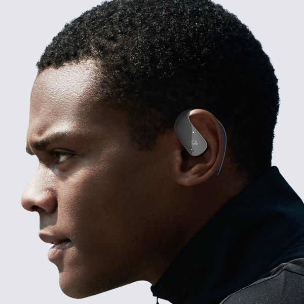 Open Ear-hörlurar - trådlösa hörlurar mikrofonilla iPhonelle ja mustalle