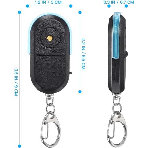 Trådløs nøglefinder med alarm og LED-lys (blå) IC