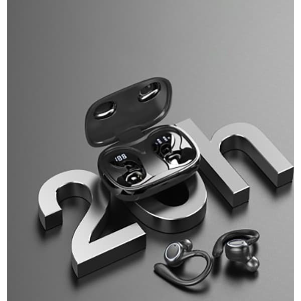 IC Bluetooth-hovedtelefoner Sport 8.0 støjreducerende hovedtelefoner [Sorte]