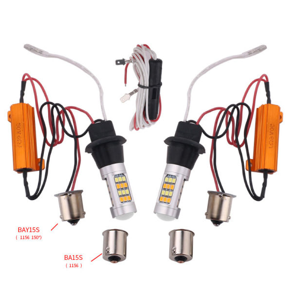 IC 1 st dubbellägeslampa Auto LED blinkers + varselljus D A1