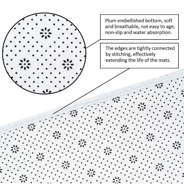 IC 4-dels dusjforheng, med 12 kroker, Flow Water Bamboo
