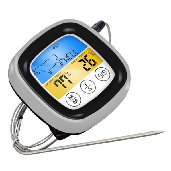 IC Elektronisk Termometer med Touchscreen til Mad, Kød, Grill og BBQ
