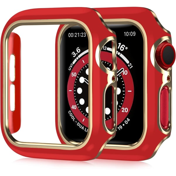 Etui kompatibelt med Apple Watch Series 6/5/4/SE, hård PC-belagt IC