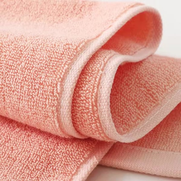 IC Handdukar för set 4 delar, 100 % bomull bad-/ansiktshandduk Mjuka, högabsorberande handdukar, 14x29 tum (rosa vit blågrå)