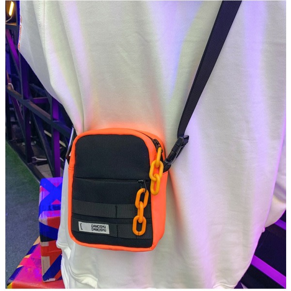 Mobilväska Mode Crossbody Väskor Enkel Axelväska orange 2st hängen endast (INGEN BAG)