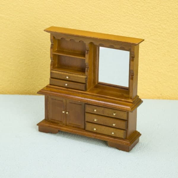 IC 1. Dukkehus Miniature Møbel Kommode Moderne Stil Træ Bo