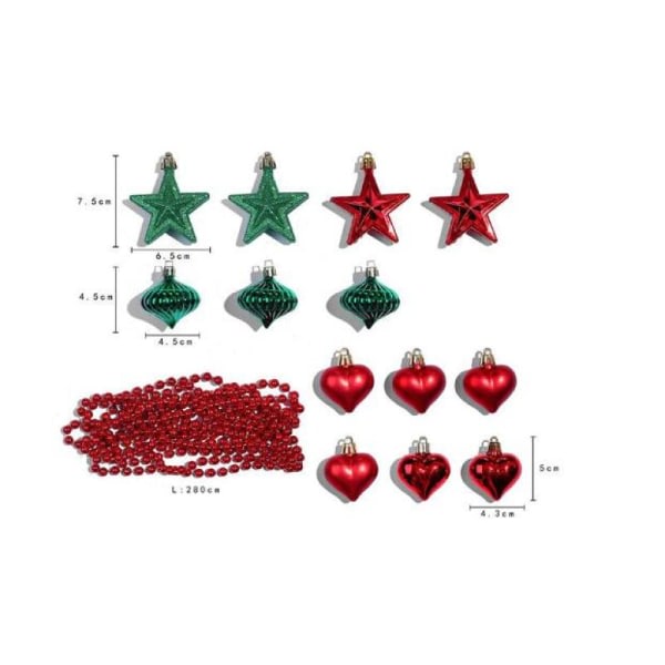 IC Julgranskulor Plast Julgranskulor Jul Green