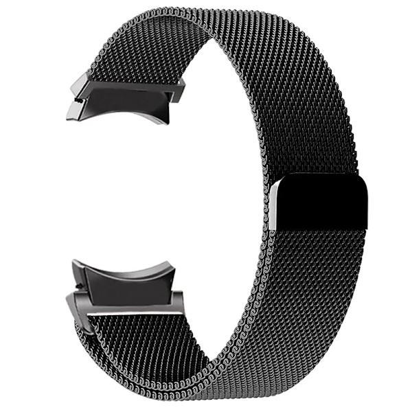 20mm rem til Samsung Galaxy Watch 6/5/4/Classic 47mm 43mm 40mm 44mm Milanese Loop Armbånd correa Galaxy Watch 5 pro 45mm rem Black
