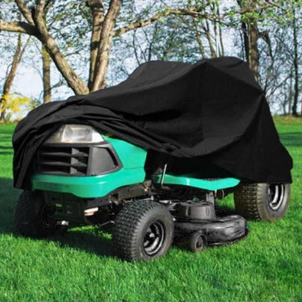 Skydd för åkgräsklippare - Passar däck upp till 54\" - Heavy Duty 210D Polyester Oxford - Svart - XL (183*137*117CM)