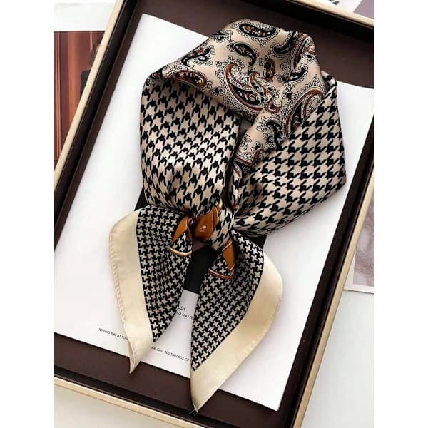 1 stk 27,6 Sort og Hvid one-size Black and White one-size
