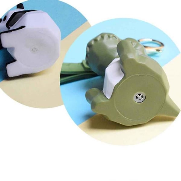 Pandaformet nøglering kreativt hængende vedhæng Prank Toy Mode Nøglering Sort IC
