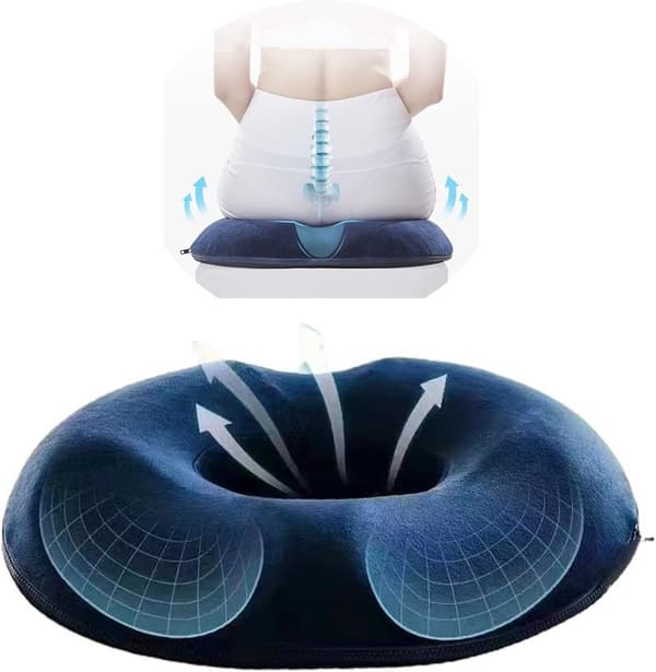 Memory Foam - Orthopedic - Seat Cushion - Hemorrhoid - Memory Foam Pillow - Comfortable - Support - 5 - cm