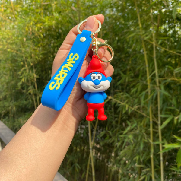 Söpö piirretty Smurffi-nukke avaimenperä 1 IC