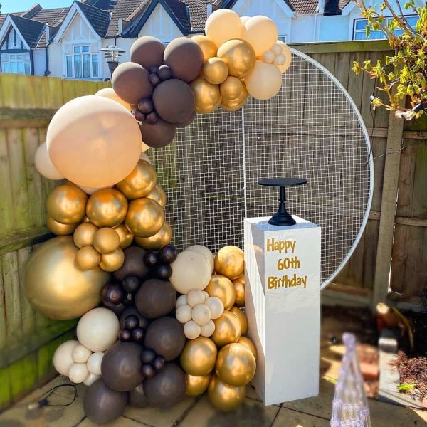 IC Gold Balloon Garland Arch Kit 100-pack 18/12/10/5 tums latex partyballonger Olika storlekar Konfettiballonger Kromballong för förlovning