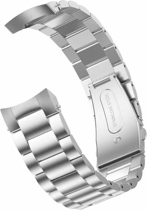 Velegnet til Samsung Galaxy Watch 41mm/42mm - Smartwatch rem - Stål - Sølv