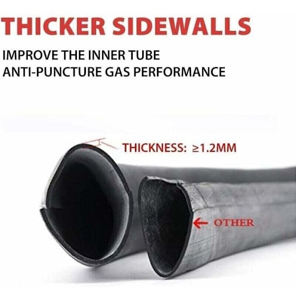 Stykker 4.10/3.50-4 Indvendig slange med ventil til trillebør, plæneklipper, klapvogn, generator, havevogn...DEBUNS