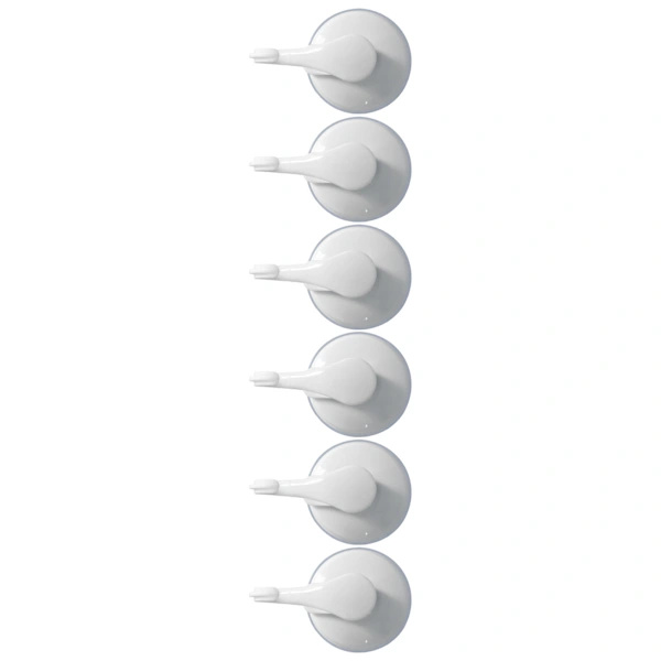 1PC Strong Vacuum Wall Hook Towel Hook Plastic Self-Adhesive Suction Cup for Kitchen Bathroom White