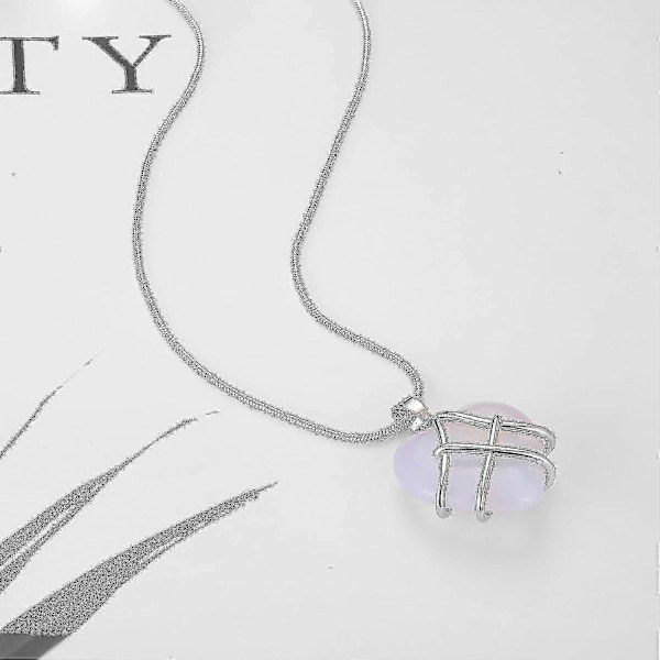Htooo Bestevenn Halskjede For Kvinner Jenter Diamant Slott Rosenkvarts Hjerte Opal Halskjede For Kvinner Jenter, Vennskap Halskjede, Bursdagsgave, Mamma