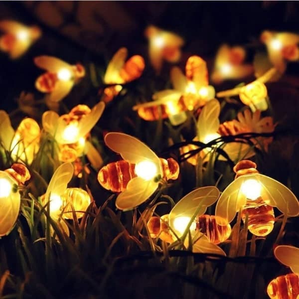 IC Bee String Lights, 6,5 m solcelledrevet 30 LED utendørs L