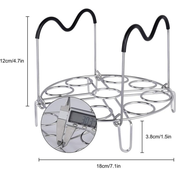 IC 9-håls ångkokare for kök med silikonhåndtag (9-håls ångkokare),