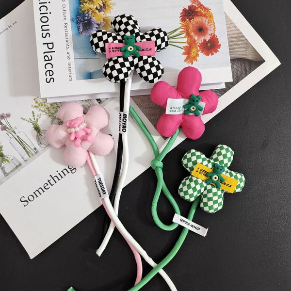 IC Naisten kamelia kukka rintaneula tarvikkeet Little Bear Doll D Vihreä