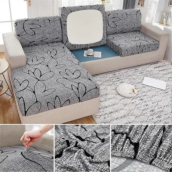 Stretch Sofa Cover with Elastic Band, Caravan Seat Cushions