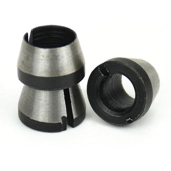 6 stk. fresekutterchuck 6 mm 6,35 mm 8 mm spennhylseadapter for graveringsmaskin med 2 muttere