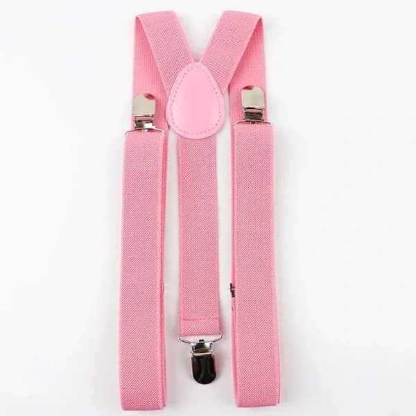 Ensfarvet herrebælte mænd kvinder seler polyester Y-ryg seler justerbare elastiske seler Solid-A11 BraceSolid-A11