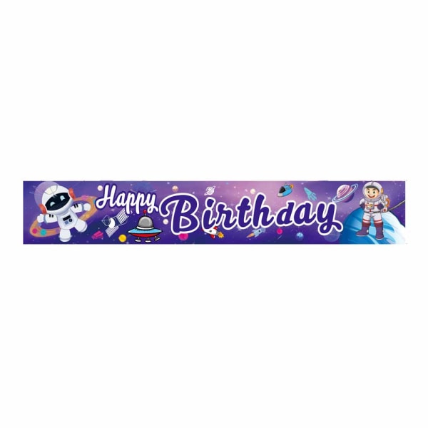 Grattis på födelsedagen Gräsmatta Banner Färgglad Utomhus Dekoration Födelsedagsmönster 7