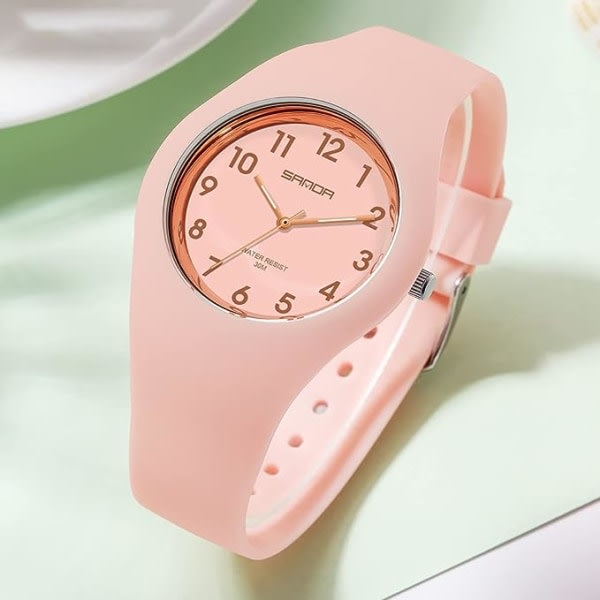 IC Fashion Jelly Series Silikonrem för damer Elektronisk kvarts sportvattentät watch