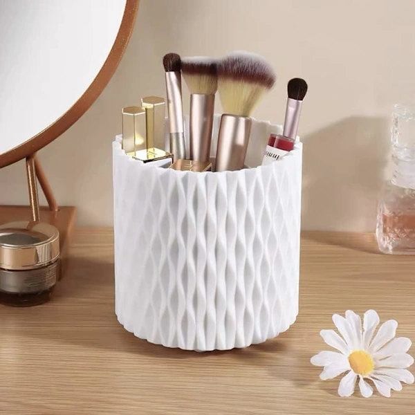 360° Rotating Makeup Organizer - Desk Organizer - Vanity Organizer with 5 Compartments