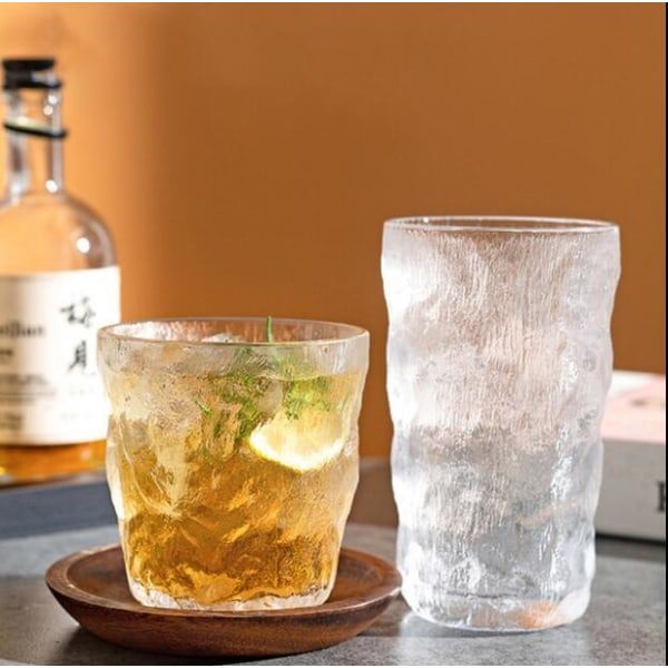 IG Høye Highball-glass, 10,5 ounce kopper, teksturert design A