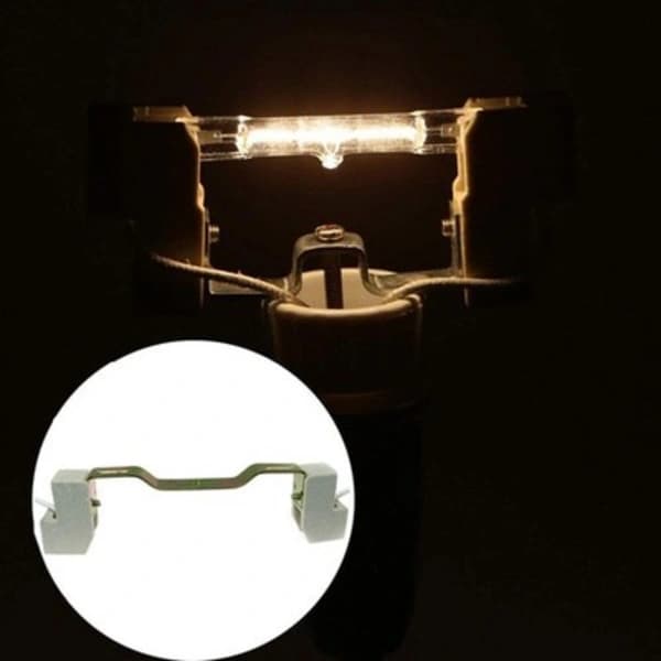2 pcs 118 mm R7S Ceramic Lamp Base Socket Lamp Holder Converter Plug For F...