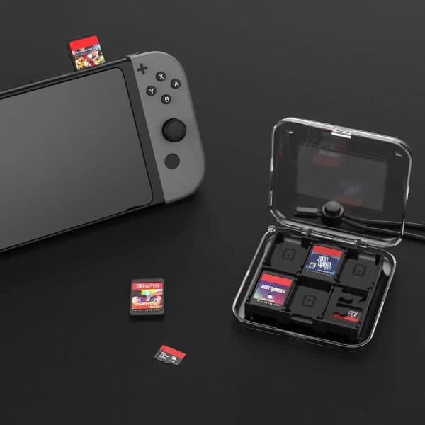 IC Oppbevaringsveske for Nintendo Switch-spill Transparent