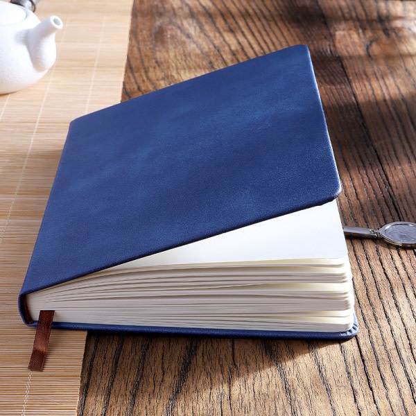 IG Notebook A5 läder Notebook Journal, Business Blue