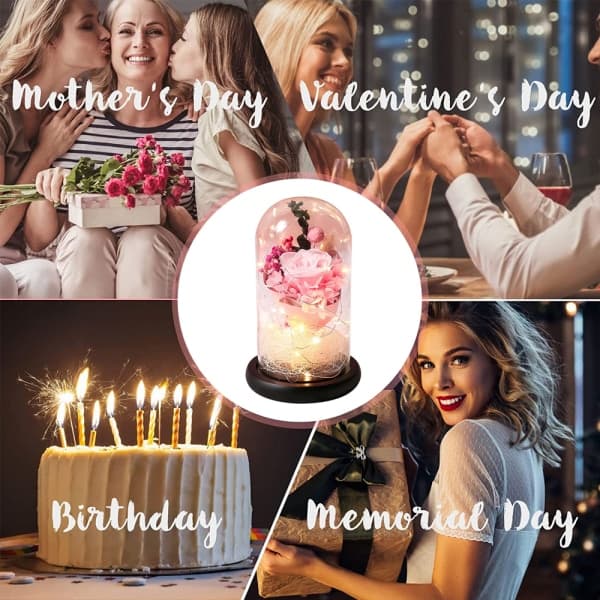 IC Kreativa blomsterglasdekorationer til Valentinsdag