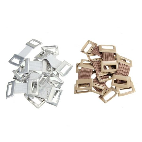 IC 50 stk utskiftbare elastiske bandasjeklemmer Stretch Metal Clips Fixa Coffee one size